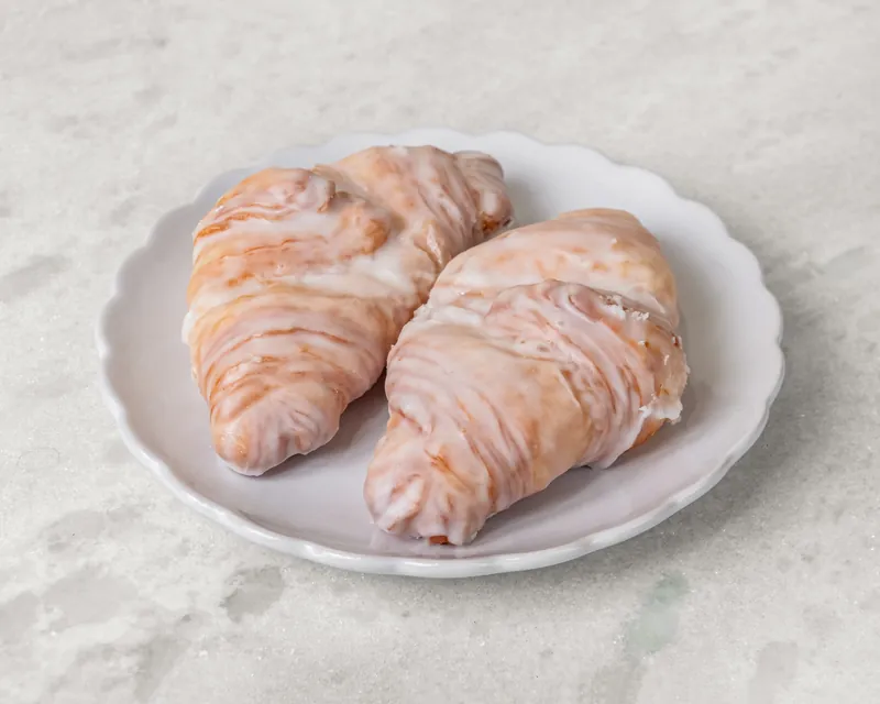 Two glazed cronuts